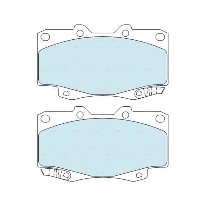 Hilux GGN25 KUN25 KUN26 TGN26 HD Front Disc Brake Pads (2005–2016)