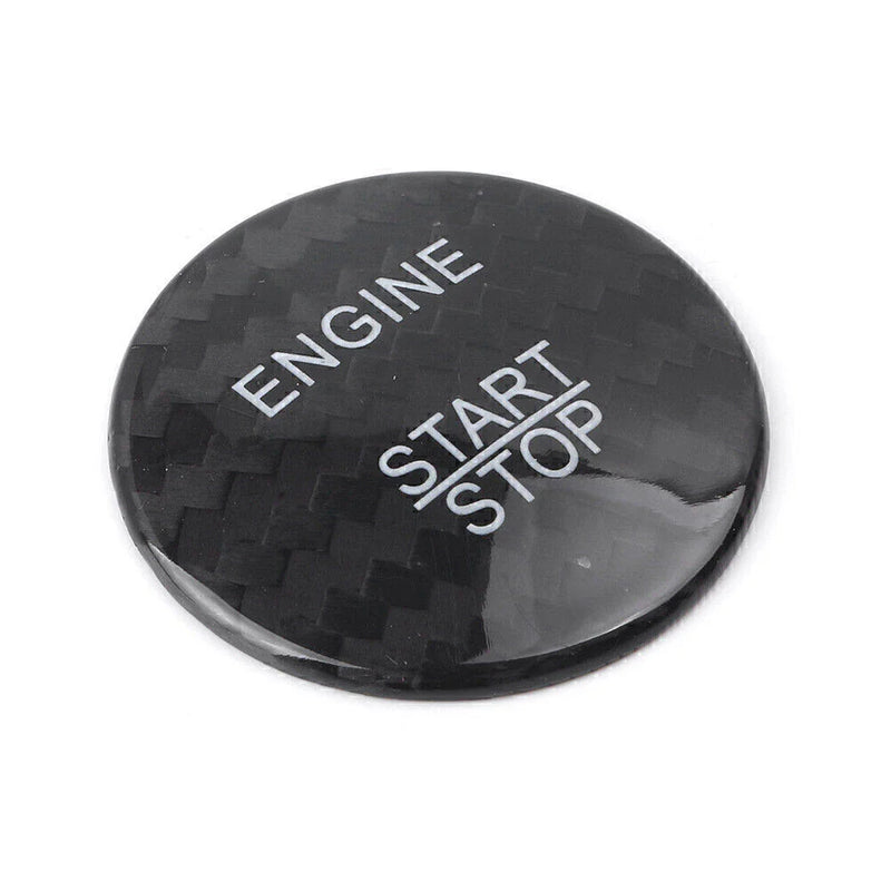 Mercedes E-Class Carbon Fiber Engine Start Stop Button Sticker Cover