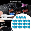 Car, Boat, Truck, RV, Motorcycle Blue 25 Pcs Maxi Fuse 60A Blade Fuse