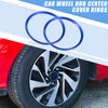 Honda Civic 2016-2021 Blue Wheel Hub Center Cover Rings (Set of 4)