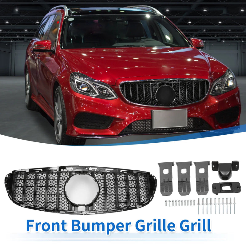 Mercedes-Benz E200 2014-2016 Black Grille Front Upper Bumper Grille
