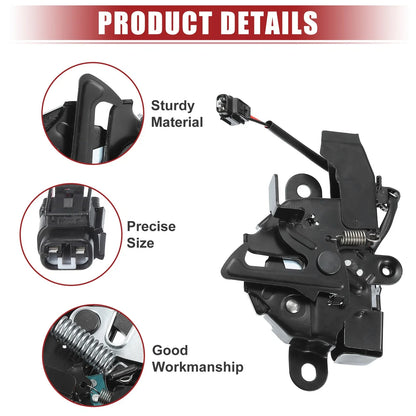 Bonnet Latch with Sensor for Toyota Sienna 2013-2020 - Black Replacement