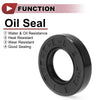 Rotary Shaft Seal Nitrile Rubber 28x52x10mm Black 5 Pcs