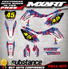 Honda CRF 450 Hawk Style Graphics Decals (2013-2016)