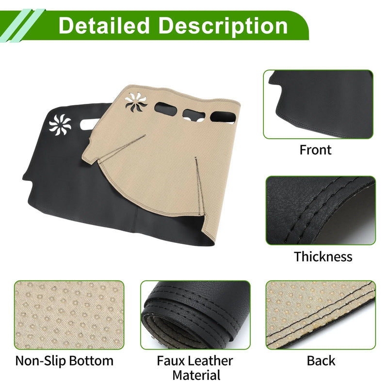 Jeep Compass (2017-2021) Black Dashboard Cover Mat