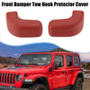 Jeep Wrangler JK JL (2007-2023) Red Front Bumper Tow Hook Cover