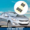 Car, Motorcycle, Boat - Gold & Black 5 x Mini ANL 450A Fuses