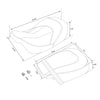 Harley Touring CVO Street Road Glide Driver Passenger Gel Seat (2009-2023)