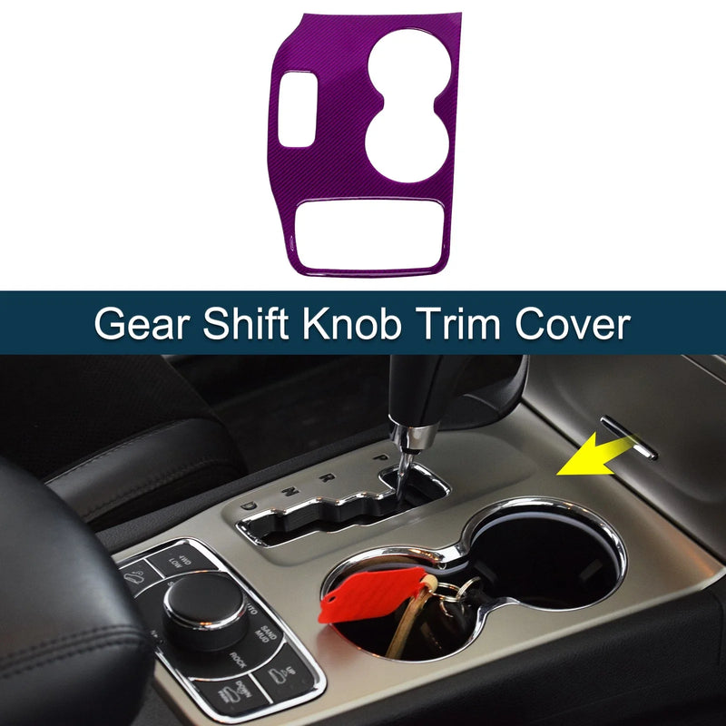 Jeep Grand Cherokee 2014-2015 - Purple ABS Gear Shift Knob Cover