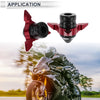 Motorcycle 2 x 0.59" Aluminum Alloy Plastic Motorcycle Slider Frame Red