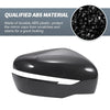 Nissan X-Trail Rogue Rearview Mirror Cover Overlay Black Carbon Fiber