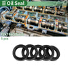 Oil Seal 12x16x3.5mm NBR Rubber Black 5 Pcs