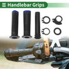 Motorcycle Diamond Blue 7/8 22mm Hand Grips Cover Kit