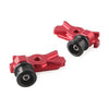 Kawasaki Ninja 250 300 Red CNC Swingarm Spool Adapters (2013-2023)
