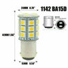 Marine Boat - 2 x Bulbs 27-SMD BA15D LED Interior Lights (1004, 1076, 1142)
