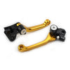 Kawasaki KX450F GOLD Pivot Dirt Clutch Brake Levers (2006-2012)