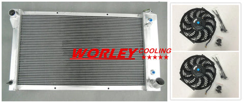 1967-1972 Chevy Truck C10 C20 V8 44mm Aluminum Radiator & Fan (1967-1972)
