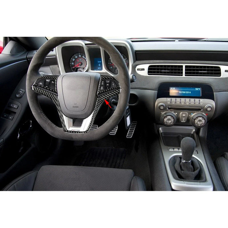 Chevrolet Camaro Carbon Fiber Steering Wheel Cover Trim (2010-2023)