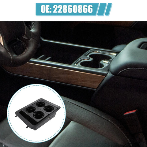 Chevrolet Silverado 1500 Center Console Cup Holder Bezel Black