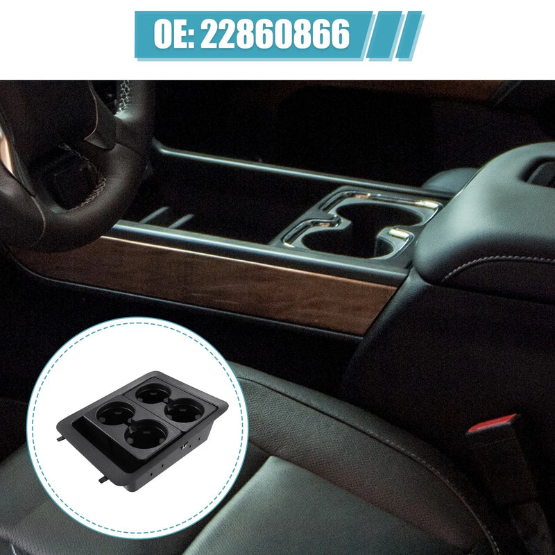 Chevrolet Silverado 1500 Center Console Cup Holder Bezel Black