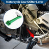 Bosuer M5 Folding Gear Shifter Lever Green Lever Silver Tone Head