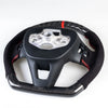 Ford Focus Kuga Steering Wheel Carbon Fiber Flat Bottom Suede Red (2020-2023)