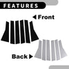 Honda CR-V (2017-2022) Black 6 x Car Pillar Window Trim Covers
