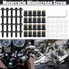 Motorcycle 20pcs M5 5mm Windscreen Screw Bolt Black