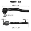 Lincoln MKX, Ford 4 x Front Inner Outer Tie Rod Ends (2007-2015)