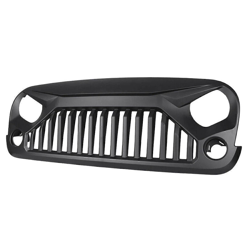 Jeep Wrangler JK 2007-2017 Upgrade Matte Black Angry Bird Front Grille