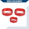 Subaru Impreza (2017-2023) Red 1 Set AC Control Switch Knob Cover