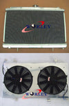 Nissan Silvia S14 S15 Aluminum Radiator + Fan Shroud + Fans & Hose (1995-2002)