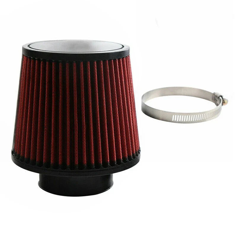 Red 100mm High Performance 4" Cold Air Intake Cone Dry Filter (2020-2023)