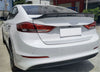 Hyundai Elantra Sedan Unpainted R Style Rear Trunk Spoiler (2017-2018)