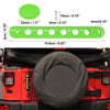 Jeep Wrangler 2007-2018 Green 5 x Door Handle Trim & Button Covers