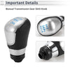 Ford Focus MK2 FL (2008-2011) - Plastic Blue Black Silver 6 Speed Shift Knob