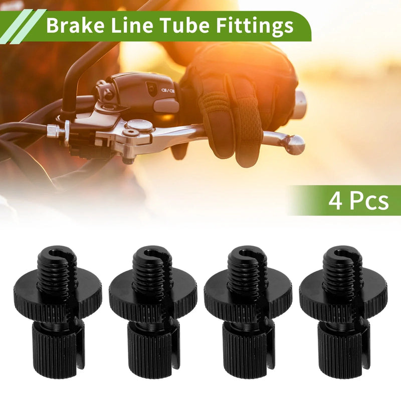 Motorcycle Cable Adjuster Screw / 4 x Aluminum Motorcycle Clutch Cable Black