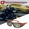 Bike 1 Pc Motorcycle Riding Goggles Dark Green Lens Deep Black Brown Frame