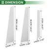 BMW 5-Series (1997 - 2003) Chrome Silver 6 Pcs Door Pillar Window Trim