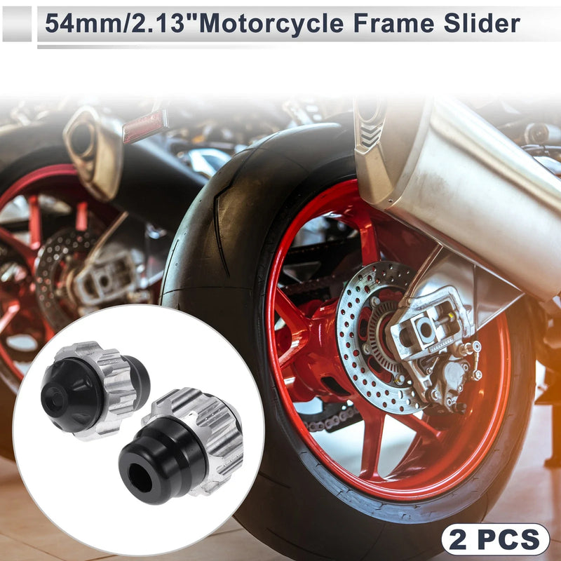 Motorcycle 0.59" Aluminum Alloy Plastic Motorcycle Slider Frame 2 x