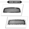 Dodge Ram Chrome Silver Tone Gloss Black Front Grille Assembly