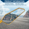 Motorcycle Gold Tone Aluminum Alloy Rear View Mirror M8/M10