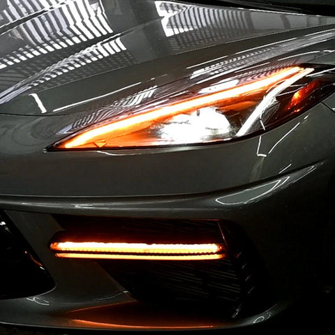 CORVETTE C8 Stingray LED Grill Bezel Light Bars DRL Fog Lights (2020-2023)