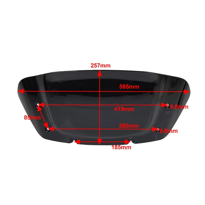 Harley Touring CVO Street Glide (2023-2024) Smoke 10" Windshield