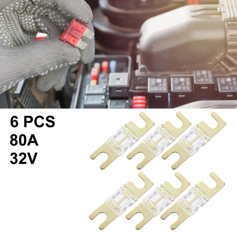 Car, Truck, Motorcycle, Boat, Audio CDs 6pcs 80A AFS Mini ANL Fuse