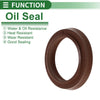 Oil Seal 23.5x31.5x4.5mm Seal Ring Rotary Shaft Seal FKM Rubber Brown 5 pcs