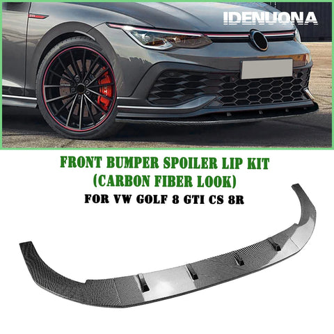 VW Golf 8 R GTI Bumper Spoiler Lip Splitter Kit (2020-2023)