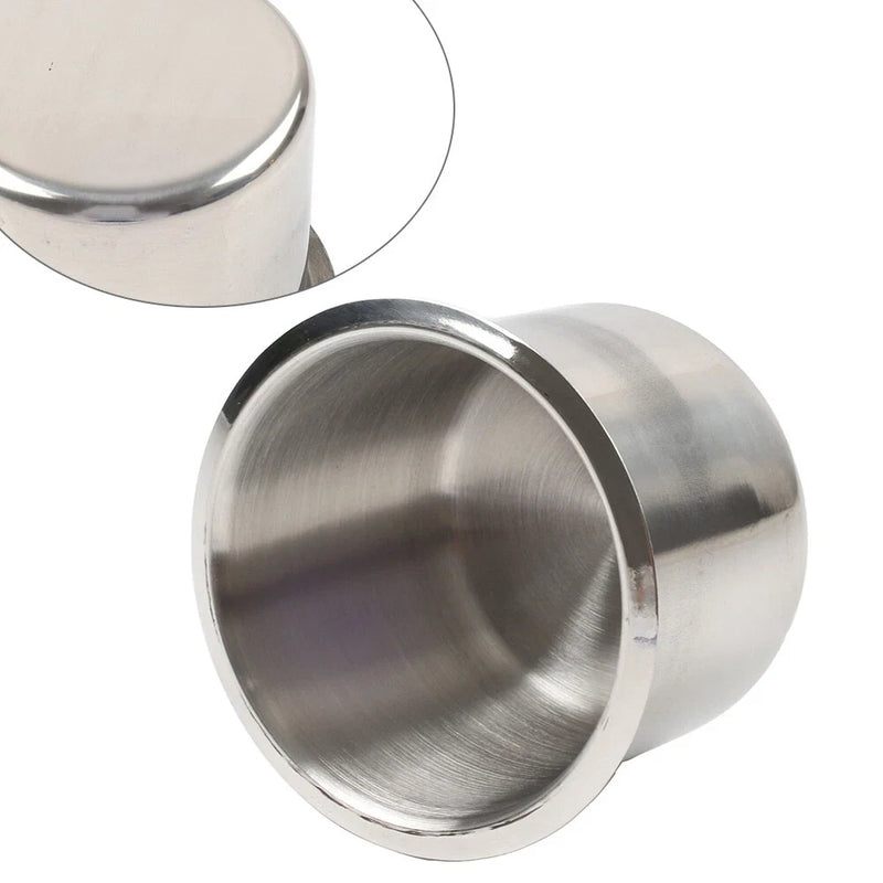 Poker Table Yacht Boat RV Car Truck Stainless Steel Drop-in Cup Holder