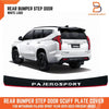 Mitsubishi Pajero Sport White Rear Bumper Step Scuff Plate Cover (19-23)