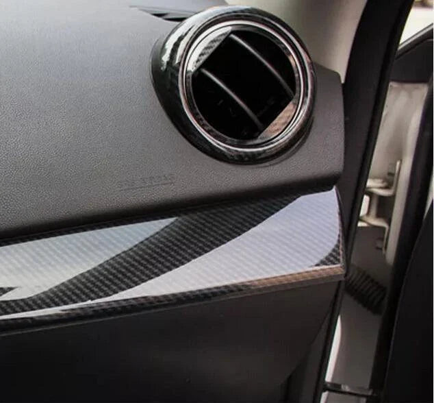 Mazda 3 2 x ABS Carbon Fiber Style Interior Side Vent Cover Trim (2010–2013)